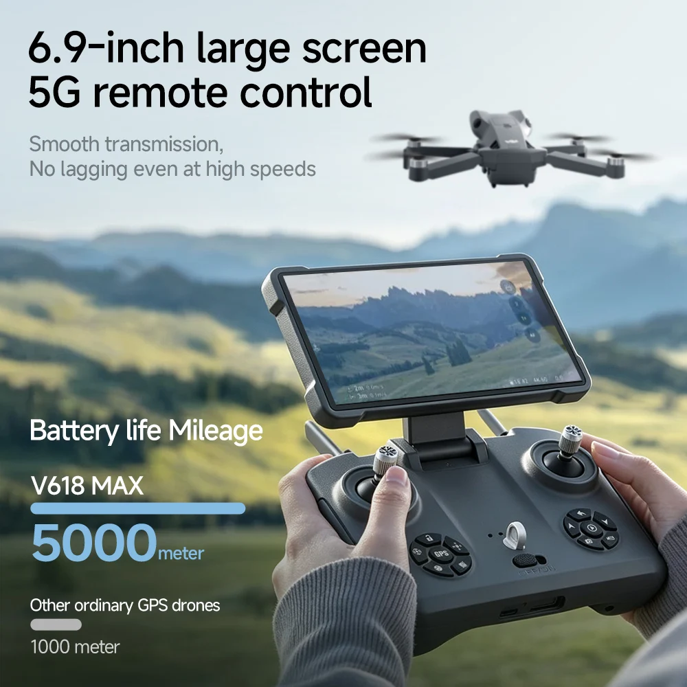 4K 6K 8K Camera V618 MAX GPS D - Drone Gps Mount ulasan dan harga